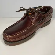 SPERRY TOP-SIDER MAKO 2-EYE Shoes Moc Amaretto Leather Men's 9.5M New In Box