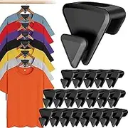20 PCS Clothes Hanger Connector Hook, Space Saving Hanger, New Space Hanger Hook, Triangles Hangers Hooks, Heavy Duty Cascading Connection Hook, Saving Closet Organizers and Storage, Fits All Hangers