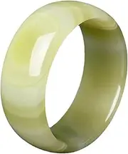[DDHVVOH] Jade Bangle for Women,Natural Afghan Jade Widen Jade Bangle Bracelet,Birthdays,Travel Gifts,Holidays,Housewarming,Trade Fairs (58-62mm),60MM