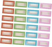 VINTORKY 24pcs Practical Eyelash Box with Transparent Window Design False Eyelash Organizer for Easy Access and Travel Lightweight and Sealed Lash Storage Container