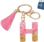 [Generic] Alphabet Letter Keychain - Fashion Tassel Keyring Bag Pendant, Creative Key Chain for Accessories