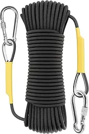 X XBEN Outdoor Climbing Rope 10M(32ft) 20M(64ft) 30M (96ft) 50M(160ft) 70M(230ft) Static Rock Climbing Rope, Escape Rope Ice Climbing Equipment Fire Rescue Parachute Rope