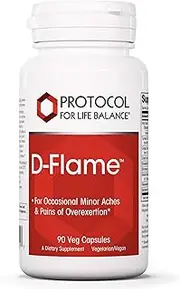 Protocol For Life Balance - D-Flame™ - Promotes Joint Health, Supports Occasional Minor Aches & Pains from Overexertion - 90 Veg Capsules