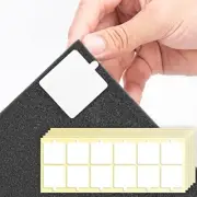 Double Sided Tape Squares for Acoustic Foam Sheets, 60 Squares Transparent