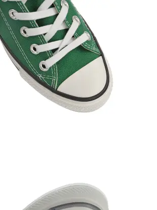 『好鞋堂』代購2020實拍原廠尺碼硫化底Converse All Star 日產加粗水線 1980S 帆布鞋 綠色低幫