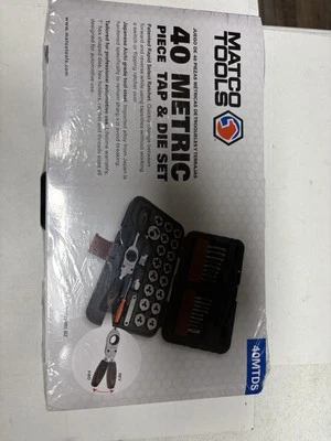 Matco Tools 40 Pc. Metric Tap & Die Set Brand New Still Sealed 40MTDS
