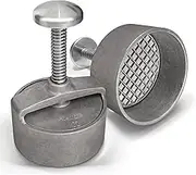 Adelmann Professional Burger Press, Hamburger Press, Diameter 100 mm, Patty Ejector Made of Aluminium, Non-Stick Coating, Cast Aluminium Press for Perfect Burgers, Hamburgers, Pattie Maker