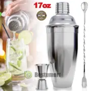 US Stainless Steel Cocktail Shaker Mixer Drink Bartender MartiniTool Bar Set Kit