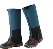 [SOYDAN] 1 Pair Waterproof Snowproof Velvet Leg Gaiters Legg on gs Anti-bite Leg Guard Warm Cover Protecti on Outdoor Hik on g Camp on g Mounta on Climb on g/229 (Color : Navy, Size : X-Small)