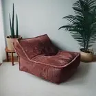 Bean bag Chair Sofa Couch Lounger furry cover without beans only cover Home