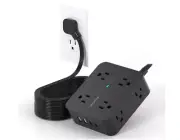Surge Protector Power Strip 15 Ft Cord Extension w/ 8 Outlets 4 USB Port,2 USB C