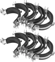 Angoily Pcs Pipe Support Clamp Iron Pipe Support Carbon Steel Rigid Split Ring Hanger Ceiling Mount Clamp