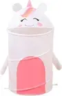 24" Kids Pop Up Unicorn Hamper w Lid Storage Toys Laundry Basket Cute Organizer