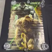 2008 INCREDIBLE HULK MOVIE DUEL POSTER 22X34" MARVEL 9345 NOS UNUSED P47