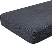 Hokway Stretch Couch Cushion Slipcovers Reversible Cushion Protector Slipcovers Sofa Cushion Protector Covers(Gray, Large)