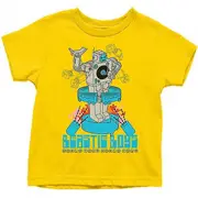 Beastie Boys Childrens/Kids Robot T-Shirt Yellow 11-12 Years