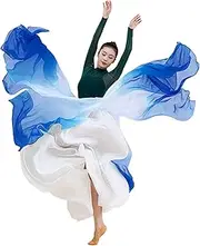 [ORIDOOR] Women's 720 Fairy Lyric Dance Skirt Gradient Chiffon Swing Skirt Ballet Modern Dance Skirt