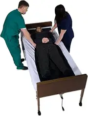 Reusable Flat Slide Sheet for Patient Transfers, Turning, and Repositioning in Beds, Hospitals and Home Care, Sliding Draw Sheets to Assist Moving Elderly and Disabled (78"L x 28"W)