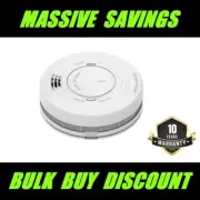 EMERALD 10 Year Photoelectric Electric Smoke Alarm Detector Hard Wired Wireless