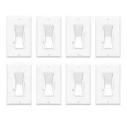 8× Dimmer Light Switch 3 Way for 300W Dimmable LED/CFL 600W Incandescent/Halogen