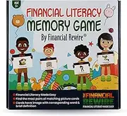 Financial Literacy Memory Matching Game, Fun and Educational Game for Children and Families, Financial Literacy Flashcards for Kids and Beginners