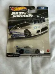 2023 Toyota Supra Hot Wheels Premium Fast Furious Silver 1/5 Die Cast 1:64