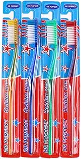 DR.PERFECT Adult Smoker’s Toothbrushes Firm Toothbrush Super Hard Bristles for Teeth Whitening Pack of 4