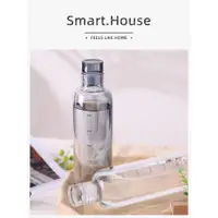 在飛比找ETMall東森購物網優惠-SMART HOUSE耐熱玻璃杯家用簡約時間刻度水杯高顏值便