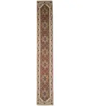 Floral Heriz Serapi Oversized Runner Rug Boho Oriental Hallway Carpet 2'6X16 ft