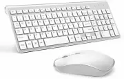 Wireless Keyboard and Mouse Slim Portable Full Size Ergonomic Sleek Design Mouse