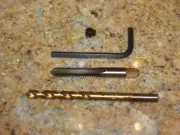 Ford 1937-47 column drop ignition lock cylinder set screw kit Hurd key flathead