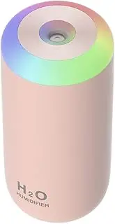 O-Mei Stars Mini Humidifier, 350ml Baby Humidifier for bedroom, Cool Mist Humidifier Baby, LED Humidifiers with Night Light, Desk humidifier, USB Humidifier, Portable humidifier (Pink)