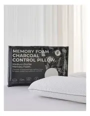[DreamRemedy] Charcoal Memory Foam Pillow in White