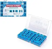 Educational Insights Alphabet Rubber Stamps Uppercase, 5/8", Ages 4 and Up, (30 Pieces - 26 Letters and 4 Punctuation Marks)