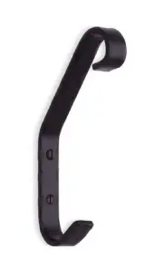 Smedbo B053 Large Coat and Hat Hook Black Wrought Iron