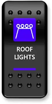MOOSE UTILITY - MOOSE RFL-PWR - Rocker Switch - Roof Light - Blue