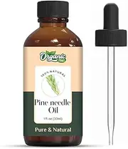 Organic Zing Pine Needle Essential Oil Pure & Natural for Skin, Face, Hair Care, Aromatherapy & Massage - 30ml/1.01fl oz