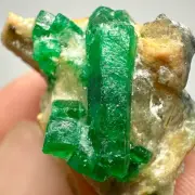 30 Carat Top Green Natural Swat Emerald Crystal on Matrix From Pakistan.