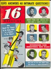 MAG: 16 Magazine #5 11/1958-Tony Perkins-Jimmy Rogers-Everly Brothers-Elvis-V...