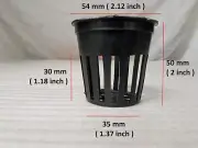 Net Pot Slotted Mesh Cup 2" inch Seed Plant Grow Pots, Hydroponics Cups 10Pieces