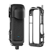 Metal Frame Cage Protector+Lens Cap Cover Sport Camera Accessory For Insta360 X4