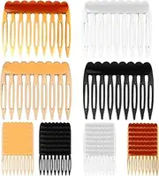 French Side Combs - 24-Piece Set, Wedding Decorative Combs for Women Girls, Plastic - 4 Colors