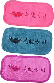 FOYTOKI False Eyelash Holder Pads Lash Extension Forehead Pads in Multiple Colors Soft Makeup Towels for Lash Gluing