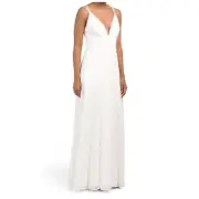AIDAN AIDAN MATTOX Sleeveless V-neck Gown, size 12