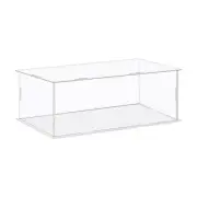 Acrylic Display Case Plastic Box Cube Storage Box Clear Showcase 8.3x4.3x4.3 in