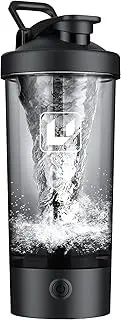Premium Electric Protein Shaker Bottle, 600ml/20oz Blender for Mixing Protein, Gym Portable Cup, USB-C Rechargeable Shaker Bottles for Coffee Milk Supplement Powder, Made with Tritan, BPA Free…