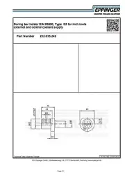 VDI40, Boring bar holder DIN 69880, Type E2 for inch tools, 1/2", 213.015.242