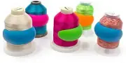 Lot of 48 Embroidery/Sewing Machine Thread Spools Savers - Mess Free Thread S...