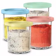 4Pc Set For Ninja Creami Deluxe 24Oz Ice Cream Containers