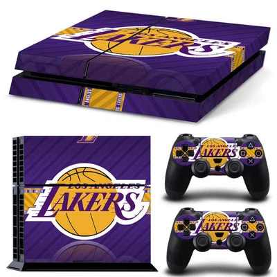 PS4 Skin & Controllers Skin Vinyl Cover Sticker For PlayStation 4 LA Lakers NBA